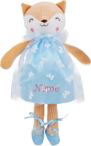 Miniatura 9 de June Garden Muñeca bailarina personalizada de 16 pulgadas, Monica, muñeca de ballet de felpa impresa con nombre personalizado para niñas, regalo