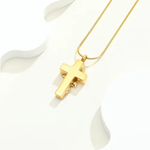 Miniatura 4 de Cross Hummingbird Urn Necklace for Ashes Flower Ashes Pendant Memorial Necklace Cremation Jewelry Ashes Keepsakes Necklace Gift for Loss of Loved