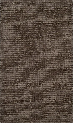 Miniatura 2 de SAFAVIEH Alfombra 2x3 - Colección de fibra natural - Marrón, yute hecho a mano, estilo granja, textura gruesa de pelo grueso (NF447D)