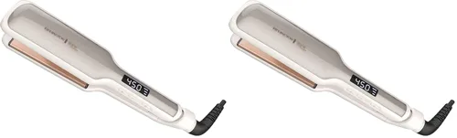 Miniatura 10 de Remington Shine Therapy - Alisadora de cabello de 2 pulgadas, plancha alisadora infundida con aceite de argán y queratina, plancha alisadora