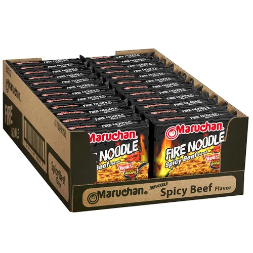 Miniatura 23 de Maruchan Ramen - Fideos de pollo cremosos picantes, fideos picantes - Estilo salteado, salsa atrevida inspirada en Corea, rico sabor, fabricado