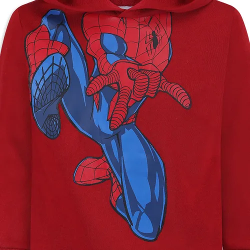 Miniatura 5 de Marvel Sudadera con capucha Spider-Man para niños pequeños y grandes - Rojo