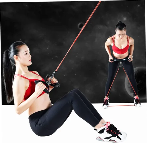 Miniatura 4 de BESPORTBLE 3 bandas de entrenamiento de resistencia para yoga, cuerda elástica para ejercicios de fitness para todas las edades y géneros