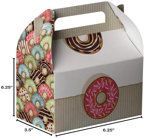 Miniatura 3 de Hammont Cajas de papel (10 unidades) - Cajas de galletas para regalos de fiesta, bonitos diseños, perfectas para fiestas y celebraciones, 6.25 x