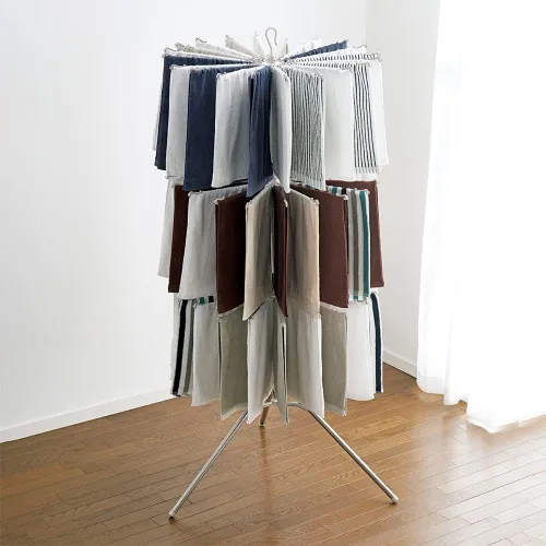 Miniatura 2 de Bestco NY-278 Stainless Steel Clothesline, Laundry Dryer, Parasol 3 Tiers, Large Capacity, Indoor, Width 34.6 x Depth 34.6 x Height 67.9 inches