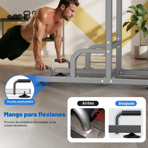 Miniatura 4 de RELIFE REBUILD YOUR LIFE Power Tower Estación de Barra de Dominadas Estación de Fondos para Gimnasio en Casa Entrenamiento de Fuerza Equipo
