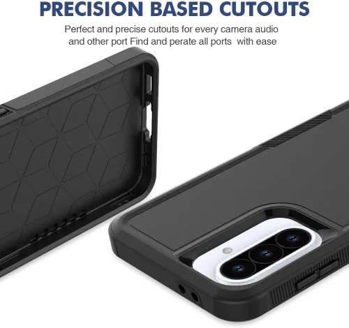 Miniatura 145 de Jeylly Compatible con Samsung Galaxy A22 5G Funda, Funda Samsung A22 5G con 2pcs protectores de pantalla de vidrio templado