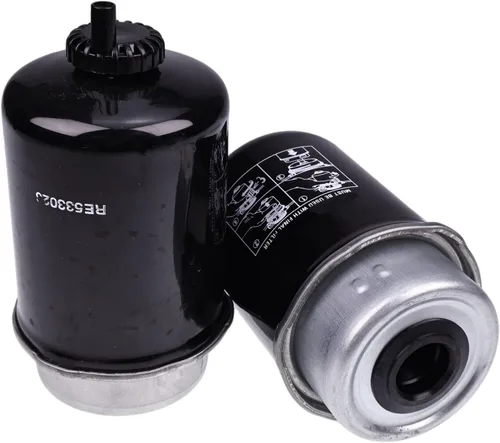 Miniatura 2 de IEQFUE 2 filtros de combustible RE533026 233-9856 compatibles con John Deere 318D 323D 326D 332D 333D 244J 304J 324J Perkins MP10326 MP10325