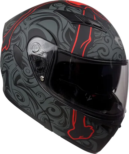 Miniatura 14 de KYPARA Casco modular de doble visera abatible de cara completa para motocicleta con certificación DOT de impresionismo