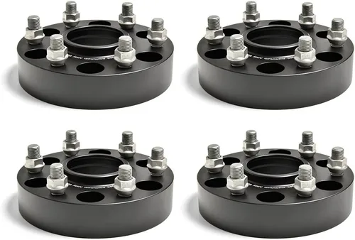 Miniatura 10 de 2pcs 1inch 6x139.7 CB78.1 Hub Centric espaciadores de rueda para Infiniti QX56 QX80 Nissan Armada Titan Patrol Y62 Chevrolet Silverado 1500 M14x1.5