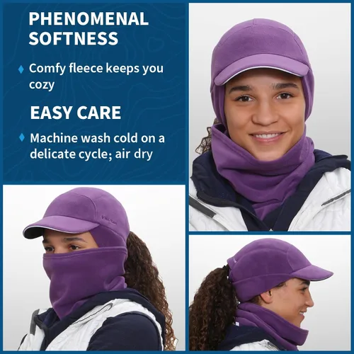 Miniatura 3 de TrailHeads Trailblazer Adventure - Juego de regalo para mujer con gorro y calentador de cuello de microforro polar