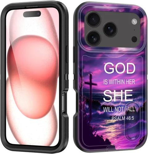 Miniatura 67 de Funda para iPhone Air con soporte integrado, a prueba de golpes, polvo y caídas, 3 capas, grado militar, funda protectora para iPhone Air de 6.5