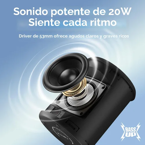 Miniatura 2 de Altavoz Bluetooth portátil, IPX7 impermeable altavoz inalámbrico con sonido estéreo fuerte de 20 W, tiempo de reproducción de 15 horas y luz RGB
