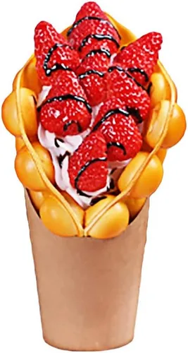 Miniatura 10 de ALDKitchen Exhibidor de gofres de burbujas Waffle de burbujas artificiales para restaurantes Decoración de alimentos (18)