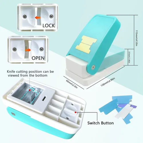 Miniatura 4 de Sticky Index Labs Maker, operado manualmente rápido y fácil de hacer pestañas, se puede utilizar para el hogar, bricolaje y manualidades, escuela