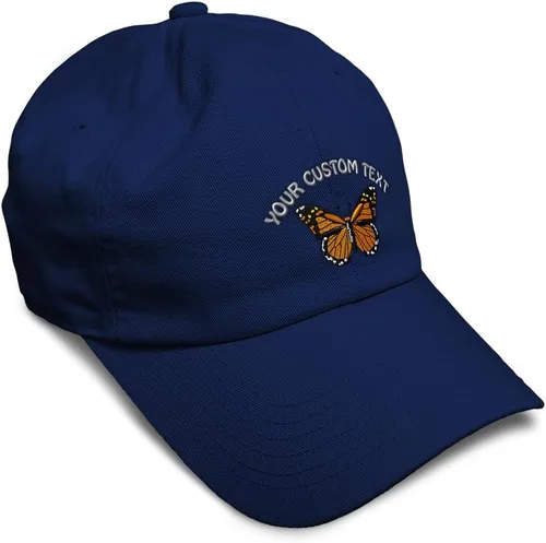 Miniatura 54 de Gorra de béisbol suave con diseño de mariposa monarca, con insectos, bordado de mariposa, de algodón, para hombres y mujeres