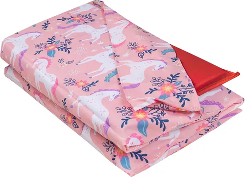 Miniatura 22 de Wildkin Funda de algodón para siesta para niñas, funda de repuesto suave con solapa cosida, se adapta a alfombrillas de vinilo de 1.5 pulgadas
