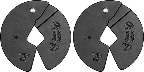 Micro Gainz - Mancuernas fraccionarias de 1 libra, 2 o 4 piezas, diseñadas para entrenamiento con mancuernas y micro carga, fabricadas en Estados