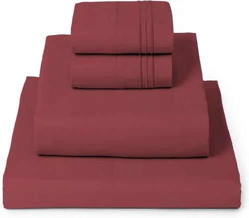 Miniatura 41 de Mellanni Juego de Sábanas Split King - Colección Icónica de 7 Piezas para Ropa de Cama, (Incluye 4 Fundas de Almohada), Bolsillo Profundo de 16 1394