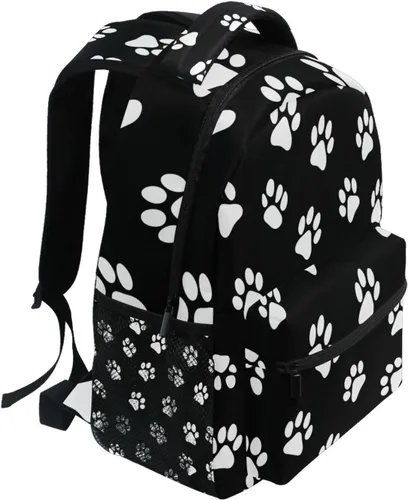 Miniatura 2 de Mochila con estampado de patas de perro, animal y cachorro, mochila escolar para adultos, casual, bolsa universitaria, bolsa de viaje con Color4
