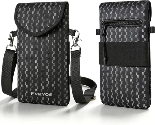 Miniatura 12 de Funda Bolsa Estuche de Neopreno para Teléfono para Hombres y Mujeres con Correa Cruzada/Cordón para el Cuello para Samsung S25+, S24 Fundas