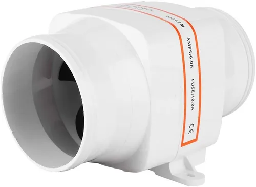 Ventilador de soplador impermeable, soplador de 12 V, soplador de aire de sentina marina, soplador de aire en línea de 4 pulgadas, ventilador de