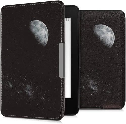 Miniatura 11 de kwmobile Funda compatible con Amazon Kindle PaperWhite - Funda para lector electrónico - Azul pez pequeño/azul claro/blanco