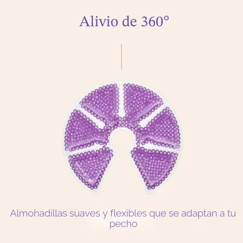 Miniatura 7 de Lansinoh - Paquetes de terapia para el pecho, almohadillas para el pecho frías y calientes con 2 fundas suaves, elementos esenciales