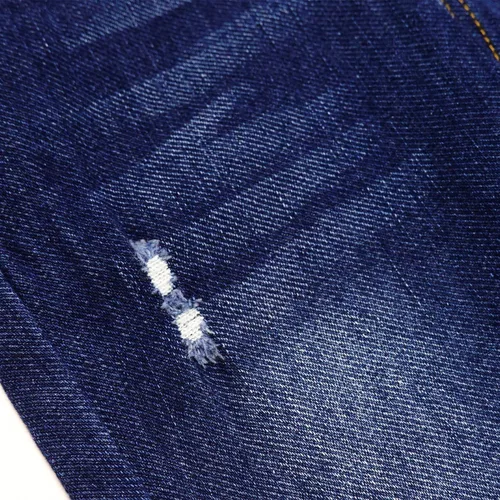 Miniatura 10 de KIDSCOOL SPACE Pantalones de mezclilla ajustados para bebés y niños pequeños, overol de mezclilla con bolsillo grande rasgado