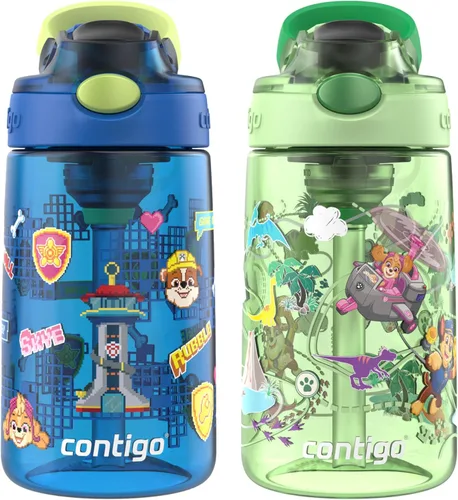 Miniatura 9 de Contigo Botella de agua con pajita para niños con tapa AUTOSPOUT de 20 onzas, arándano Azul (Arándano)