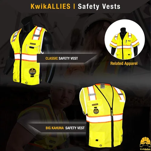 Miniatura 8 de KwikSafety - Charlotte, NC - Men's & Women's Class 3 Safety Vest PPE Hi Vis Reflective ANSI OSHA