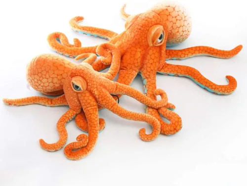 Miniatura 3 de ERDAO Peluche realista de pulpo, juguete de animales marinos de peluche gigantes, regalos para niños (21.6 pulgadas)