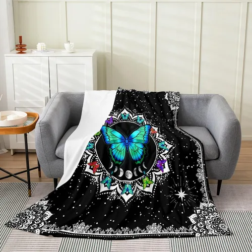 Miniatura 17 de Erosebridal Highland - Manta de vaca de 40 x 50 pulgadas, diseño de rosas para niños, niñas, niños, adolescentes, adultos, animales salvajes