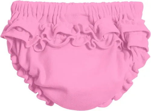 City Threads Ruffle Diaper Cover for Baby Girls Soft Cotton, Made in USA Baby Girl Bloomers, Wear Over Disposable and Cloth