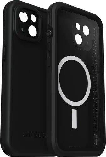 Miniatura 5 de OtterBox FRē Series - Funda impermeable con MagSafe (diseñada por LifeProof) para iPhone 14, color negro