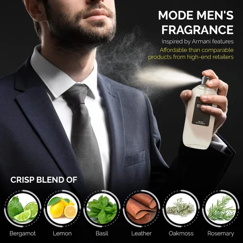Miniatura 3 de American Collection Colonia para hombre – Inspirada en un perfume para hombre reconocido mundialmente – enebro, pino, tabaco, musgo de roble, audaz