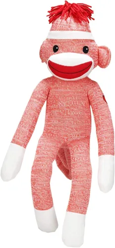 Miniatura 17 de Plushland Adorable Mono de Calcetines, El Original y Tradicional Juguete de Animal de Peluche Tejido a Mano - Regalo para Niños, Bebés, 16" púrpura