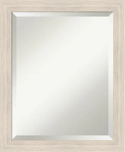 Miniatura 17 de Amanti Art Espejo de pared, espejo de marco de madera blanca lavada para decoración de pared o uso como espejo de baño para sobre el fregadero