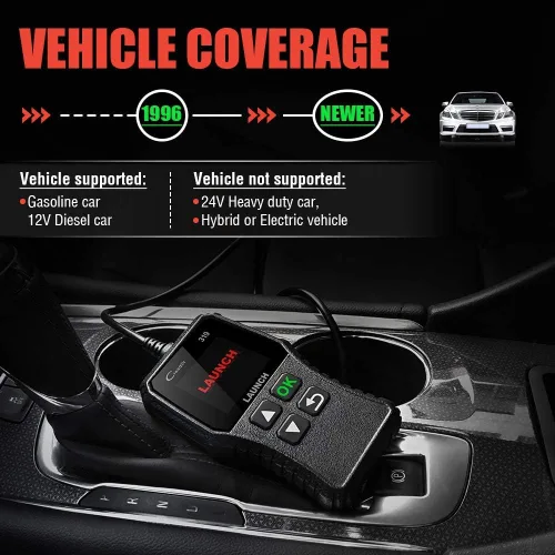 Miniatura 5 de LAUNCH Lector de código de falla del motor del escáner OBD2, lector de código CR319, herramienta de escaneo de diagnóstico CAN soporta búsqueda DTC