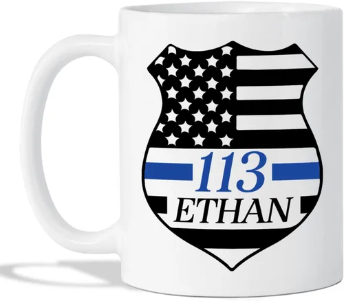 Novedosa taza de policía, taza de café personalizada de policía, taza de oficial de policía, taza de policía, regalos para policía, regalos para