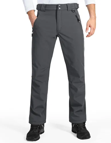33,000ft Pantalones de esquí de invierno para hombre, con forro polar, cálidos, impermeables, aislados para snowboard, trabajo al aire libre,