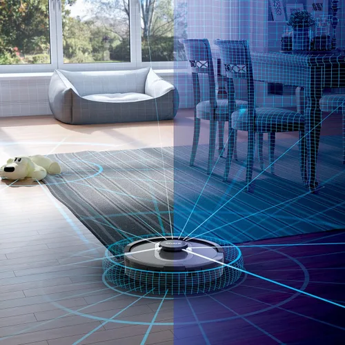 Miniatura 9 de Shark UR2500SR AI Ultra Robot Aspirador con base autovaciada, sin bolsa, capacidad de 30 días, navegación LIDAR, compatible con Alexa, conexión