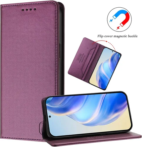 Miniatura 4 de Funda compatible con Realme P1 5G, compatible con Realme 12 4G / 12 Plus 5G / 13 4G Funda magnética con tapa negra