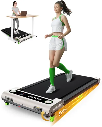 Miniatura 11 de Almohadilla para caminar con inclinación, cinta de correr con inclinación Akluer para el hogar, 2.5 HP pequeña para debajo del escritorio