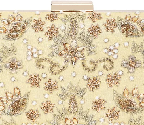 Miniatura 7 de Aheli Wedding Bridal Shimmer Sequence Handcrafted Evening Bag
