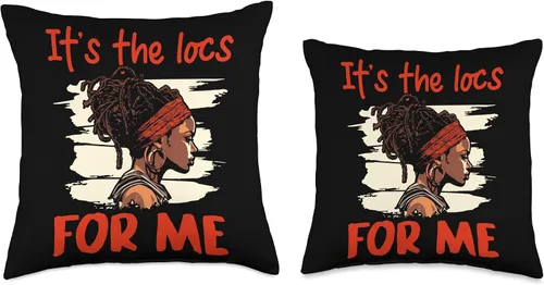 Miniatura 3 de Locs Afro Dreadlocks Love Natural Beauty Hair It's the Locs for Me Afro Hair - Almohada negra americana africana, 16 x 16 pulgadas, multicolor