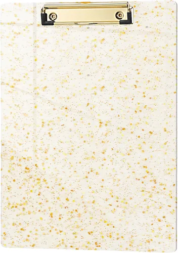 Miniatura 10 de Hongri Portapapeles de Plástico y Acrílico con Purpurina, 8.5x11" Portapapeles Tamaño Carta A4 Estándar para Aula, Profesor, Mujeres. Bonito