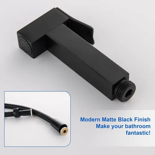 Miniatura 8 de SHAMANDA Rociador de Bidé de Agua Tibia para Inodoro con Válvula de Instalación en Bruto de Latón Caliente y Fría, Juego de Accesorio de Bidé Manual