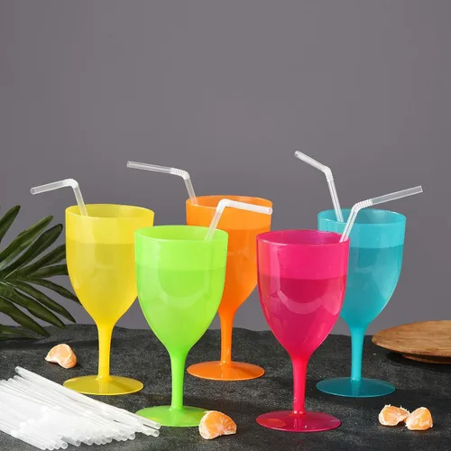 Miniatura 6 de ALINK Paquete de 100 pajitas flexibles transparentes para beber, pajitas flexibles de plástico desechables, 7.75 x 0.23 pulgadas