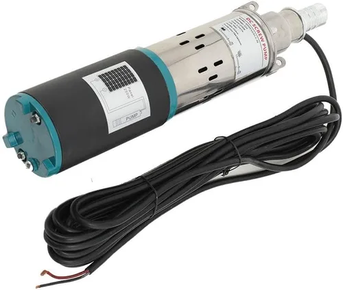 Miniatura 5 de Kit de bomba sumergible solar de 200 W, bomba de mano de pozo de agua profunda de 12 V CC, energía alternativa alimentada por energía solar con Negro